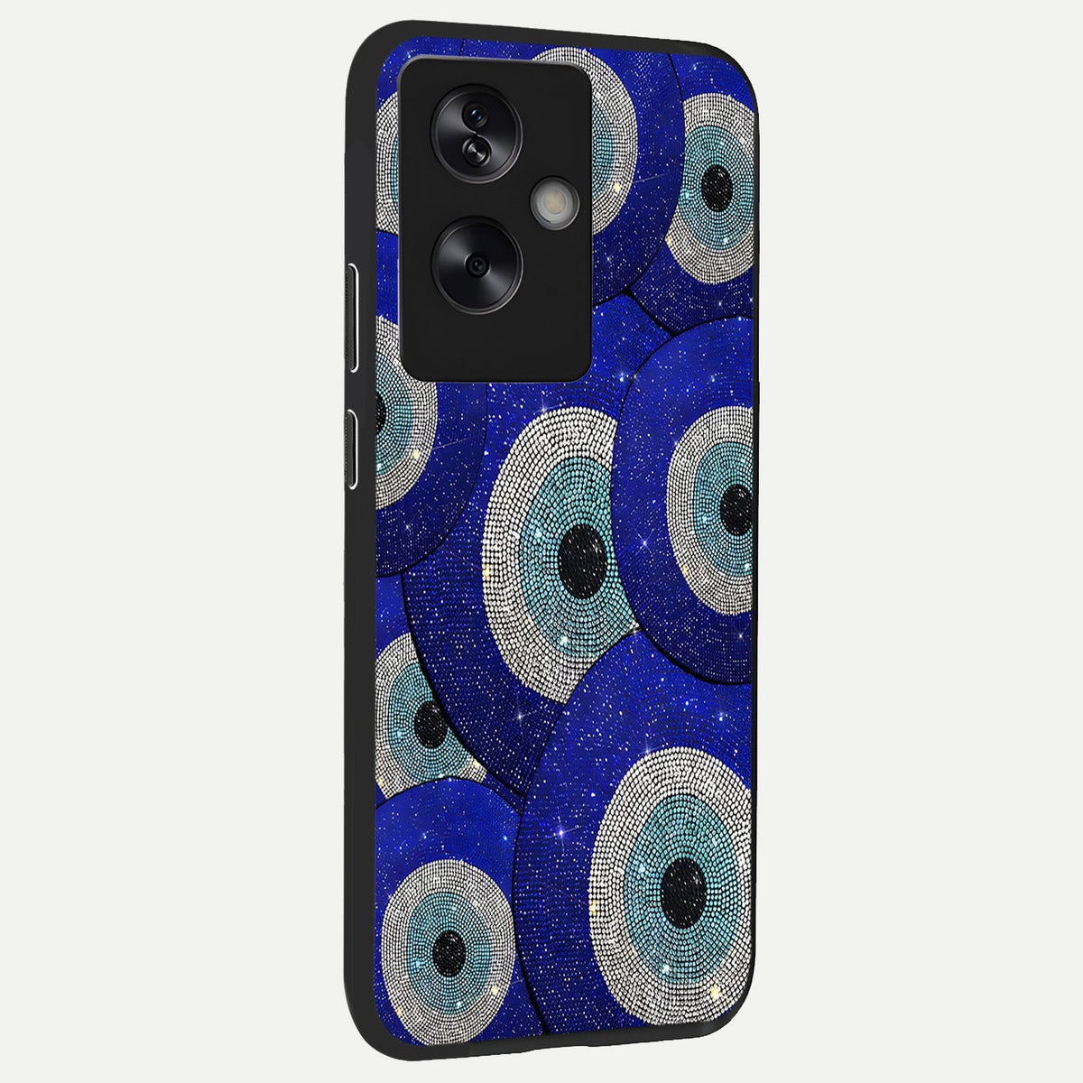  Galaxy Eye Flow back cover For Oppo A79 slim fit glass case with vibrant aesthetic design