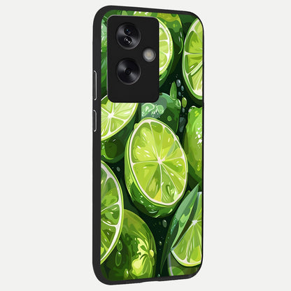  Green Kawasaki back cover For Oppo A79 slim fit glass case with vibrant aesthetic design