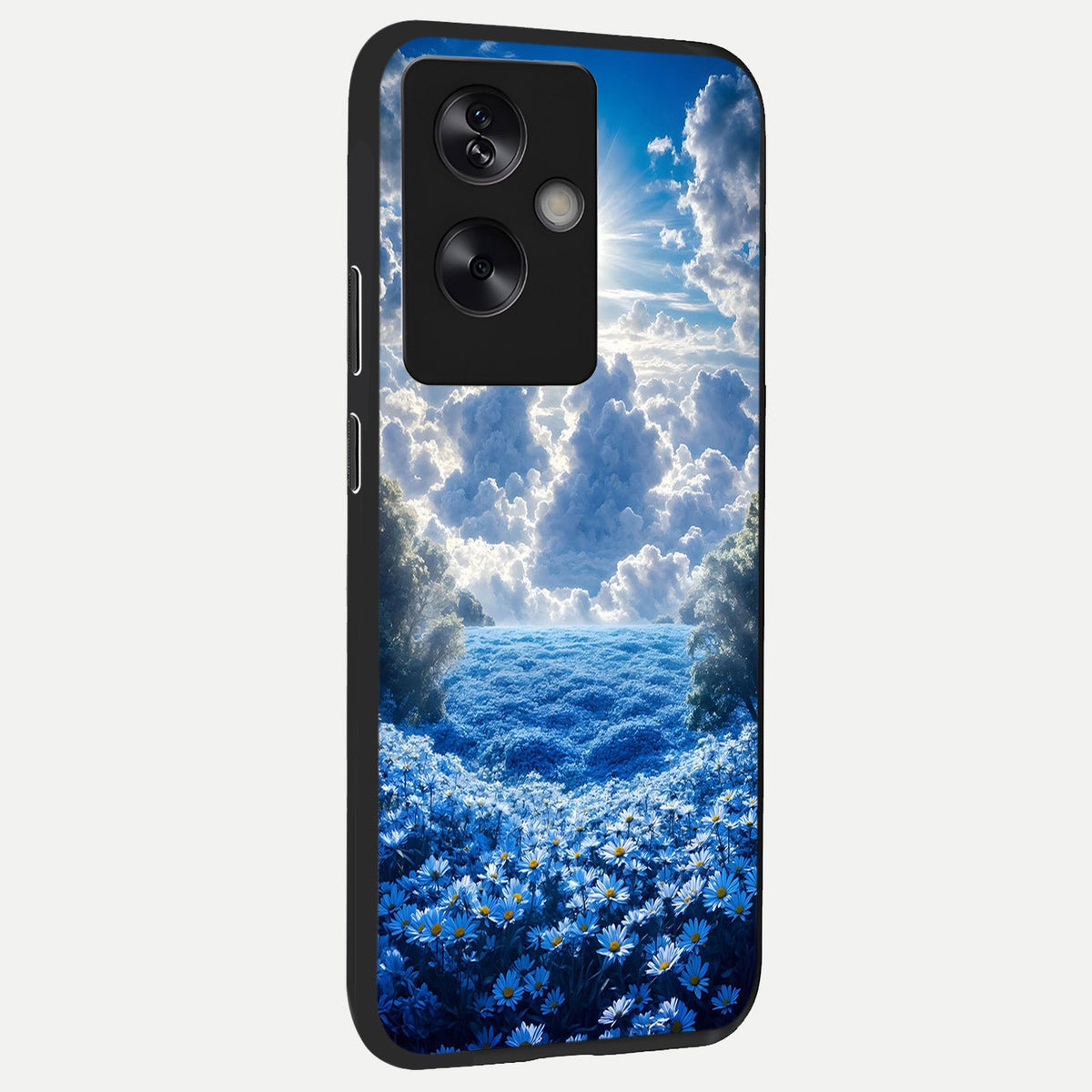  Heavenly Daisy Horizon back cover For Oppo A79 slim fit glass case with vibrant aesthetic design