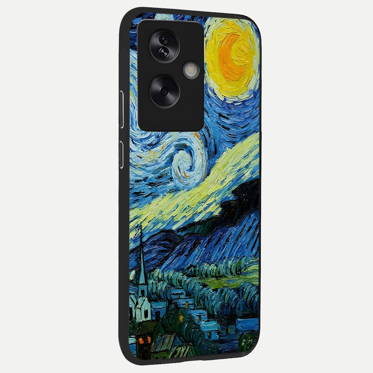 Inspired Van Gogh Art back cover For Oppo A79 slim fit glass case with vibrant aesthetic design