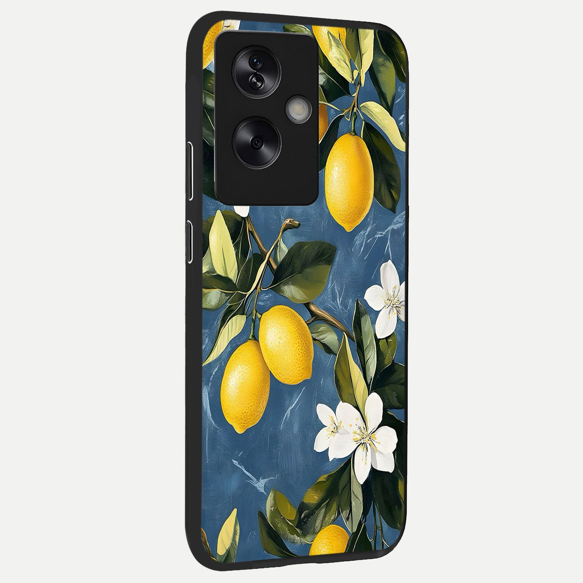  Lemon Dream Garden back cover For Oppo A79 slim fit glass case with vibrant aesthetic design