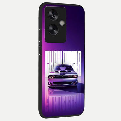  Midnight Muscle Ride back cover For Oppo A79 slim fit glass case with vibrant aesthetic design