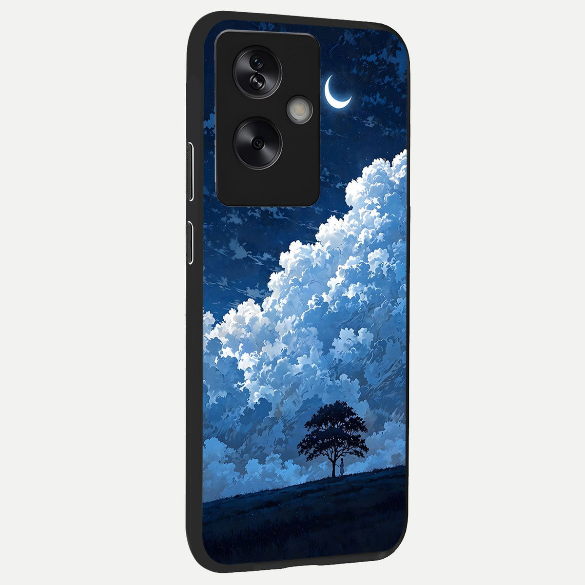  Midnight Sky Serenity back cover For Oppo A79 slim fit glass case with vibrant aesthetic design