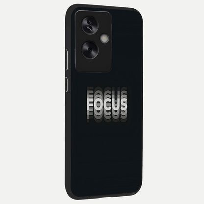  Mono Focus Vision back cover For Oppo A79 slim fit glass case with vibrant aesthetic design