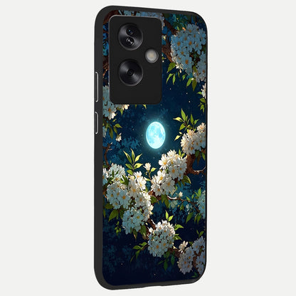  Moonlit Blossom Dream back cover For Oppo A79 slim fit glass case with vibrant aesthetic design