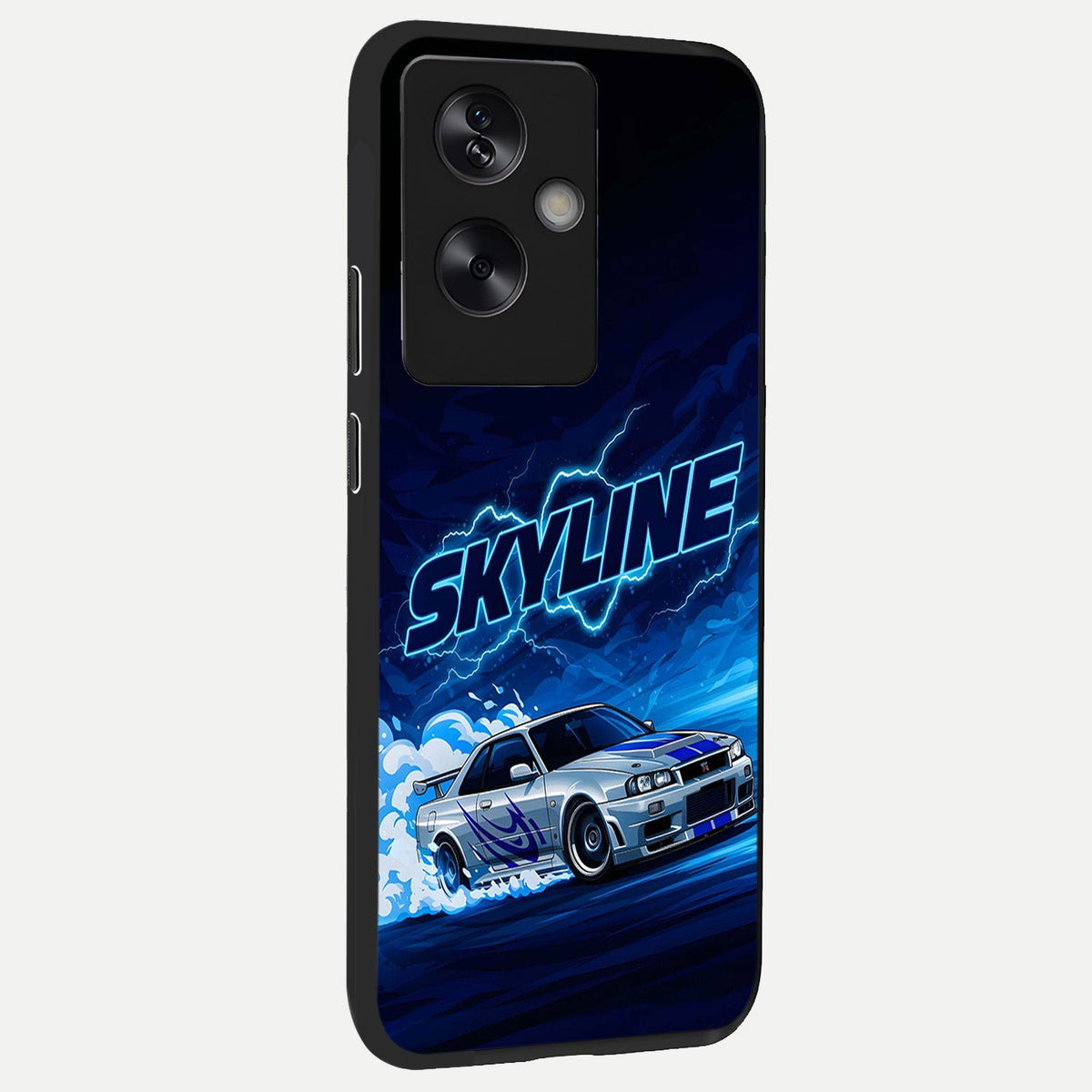  Neon Drift Beast back cover For Oppo A79 slim fit glass case with vibrant aesthetic design