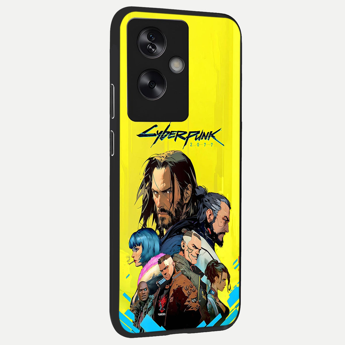  Neon Rebel Genesis back cover For Oppo A79 slim fit glass case with vibrant aesthetic design