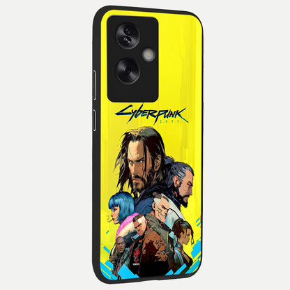  Neon Rebel Genesis back cover For Oppo A79 slim fit glass case with vibrant aesthetic design