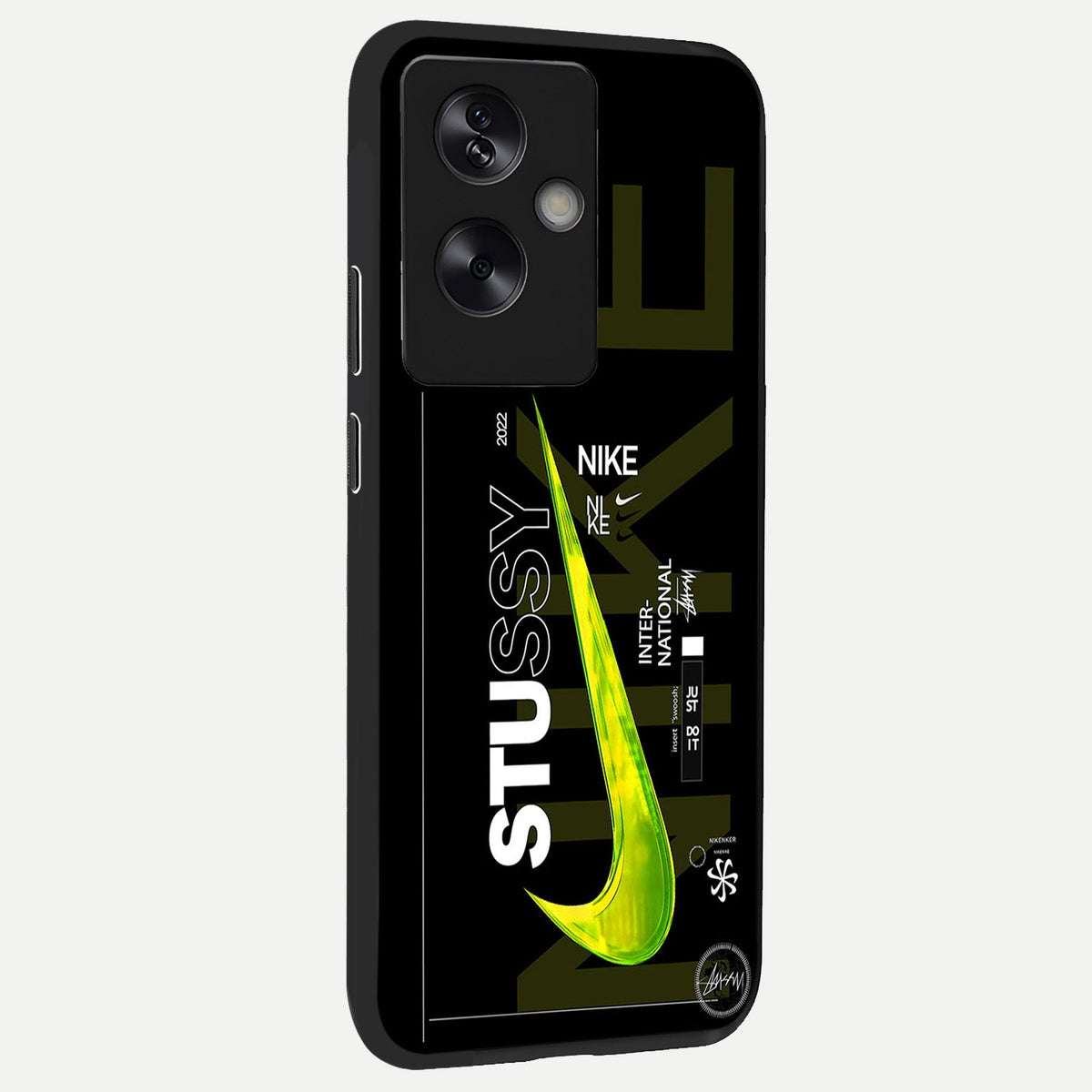  Neon Street Edition back cover For Oppo A79 slim fit glass case with vibrant aesthetic design