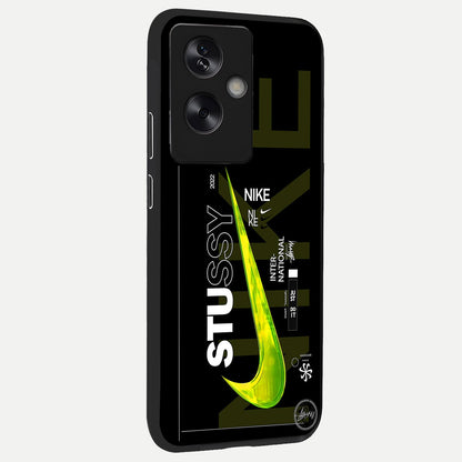  Neon Street Edition back cover For Oppo A79 slim fit glass case with vibrant aesthetic design