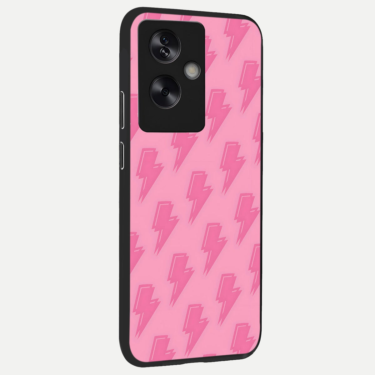  Pink Moo Magic back cover For Oppo A79 slim fit glass case with vibrant aesthetic design
