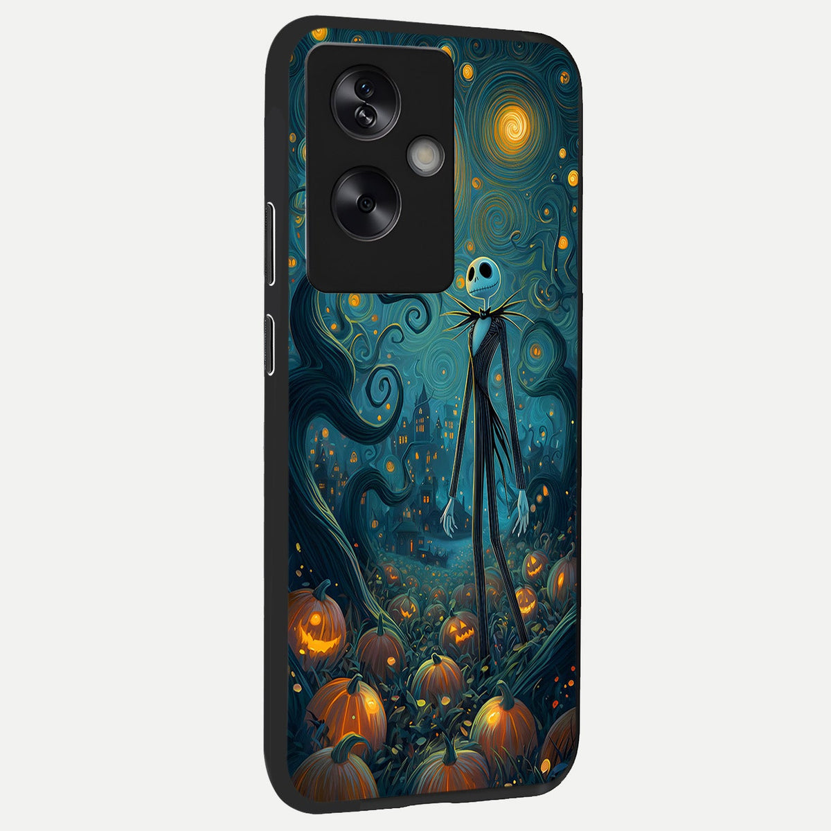  Pumpkin Moonlight Tale back cover For Oppo A79 slim fit glass case with vibrant aesthetic design