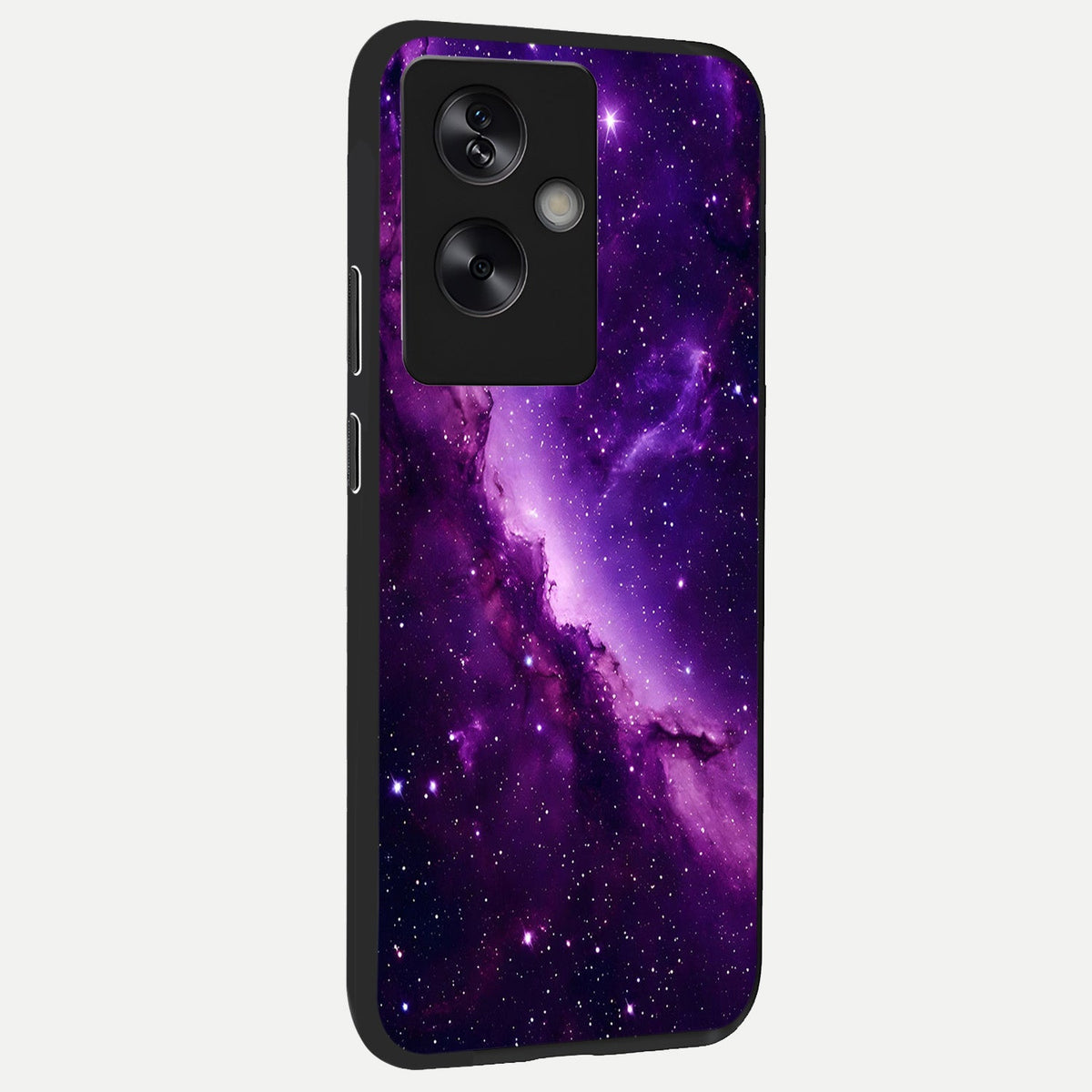  Purple Shade Sky back cover For Oppo A79 slim fit glass case with vibrant aesthetic design
