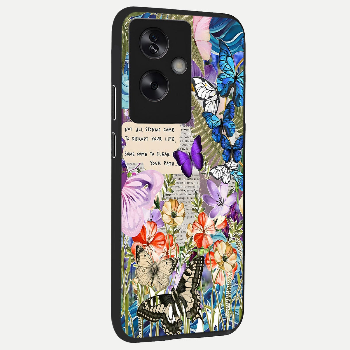  Storm Path Bloom back cover For Oppo A79 slim fit glass case with vibrant aesthetic design