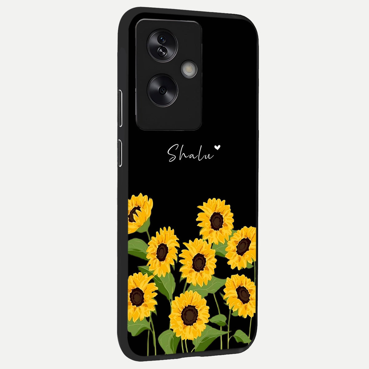 Sunflower Sky Bloom back cover For Oppo A79 slim fit glass case with vibrant aesthetic design
