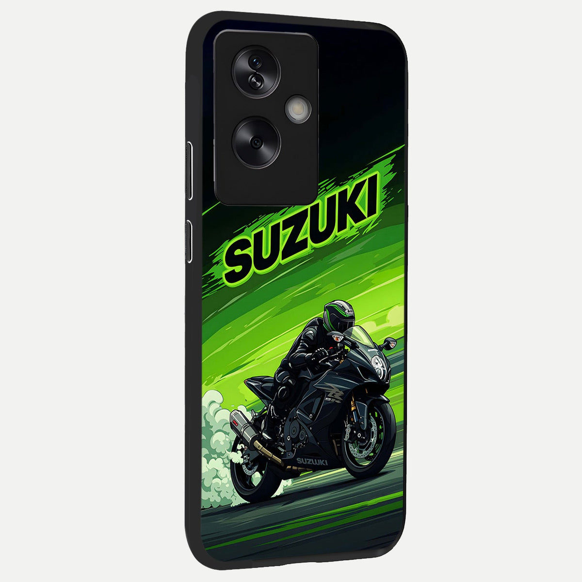  Suzuki Speed Beast back cover For Oppo A79 slim fit glass case with vibrant aesthetic design