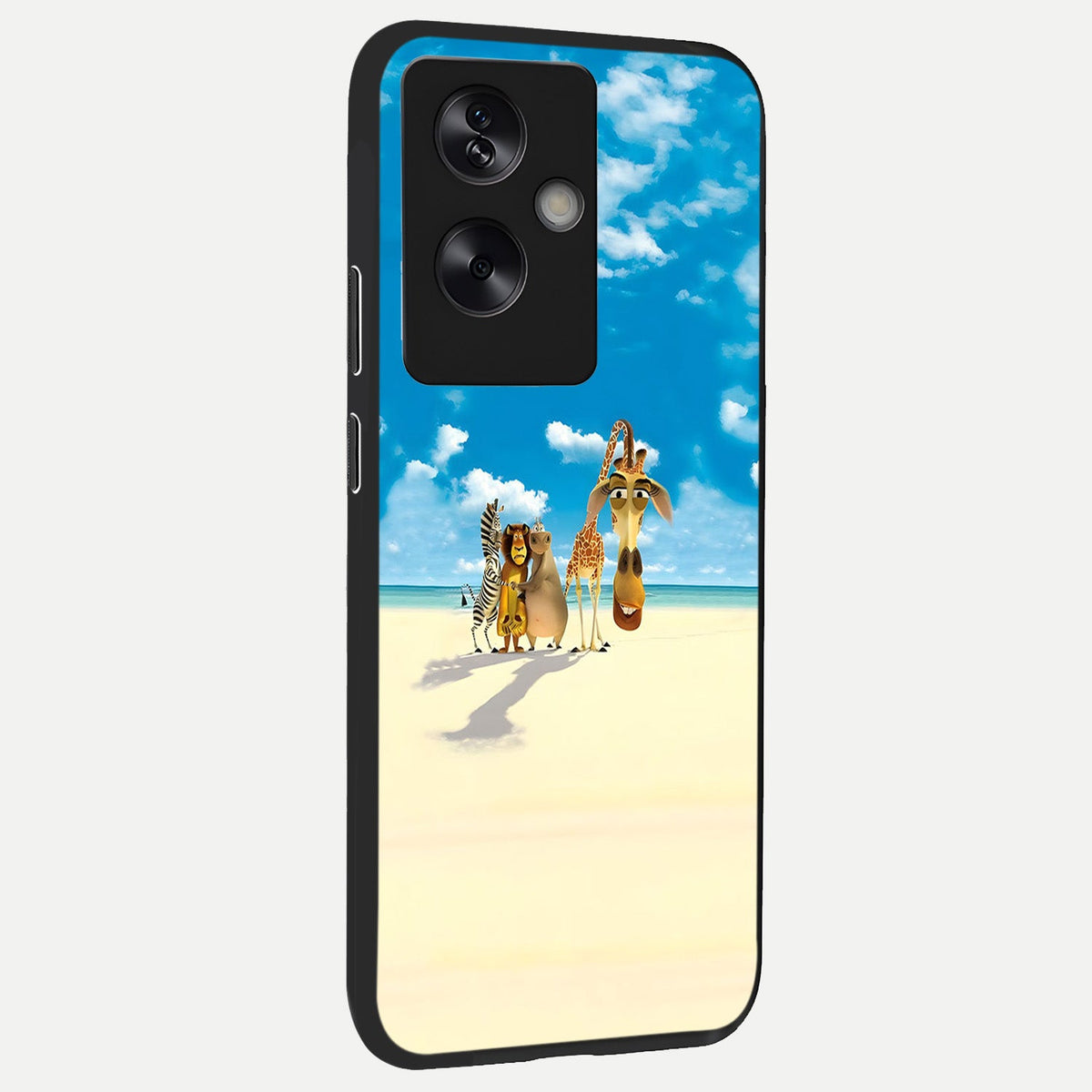  Tropical Fun Squad back cover For Oppo A79 slim fit glass case with vibrant aesthetic design