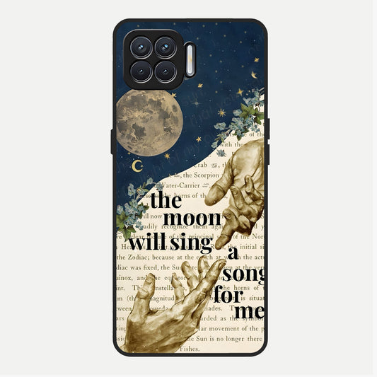  Aesthetic Divine Glass Case For Oppo F17 back cover – full design glossy printed glass finish