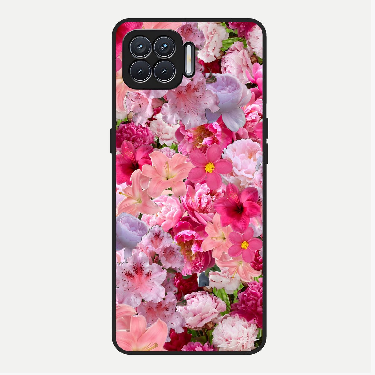  Bloom Crush Fantasy Glass Case For Oppo F17 back cover – full design glossy printed glass finish