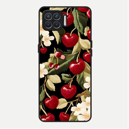  Blooming Spendor Bird Glass Case For Oppo F17 back cover – full design glossy printed glass finish