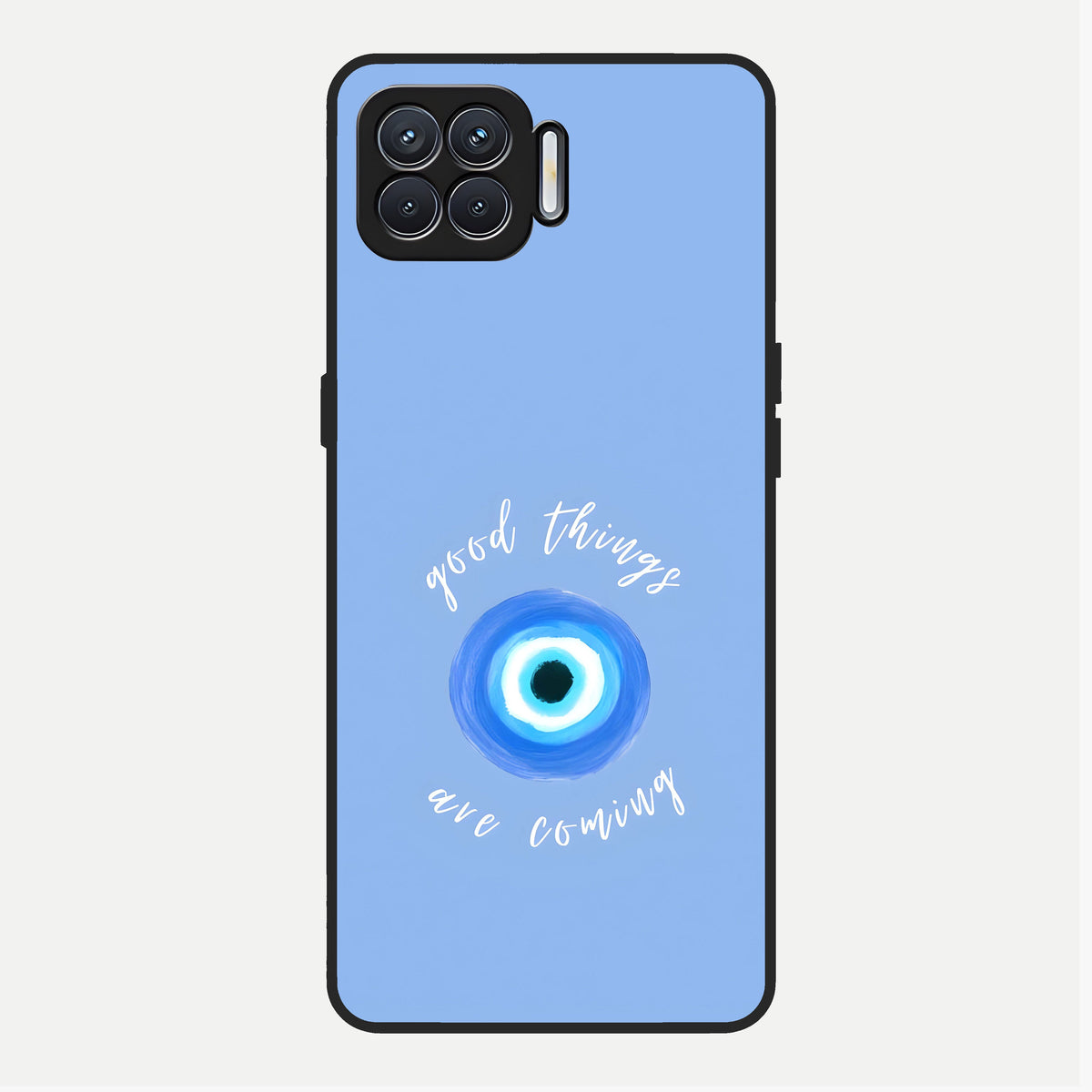  Bright Future Ahead Glass Case For Oppo F17 back cover – full design glossy printed glass finish
