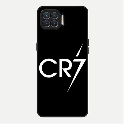  CR7 Elite Strike Glass Case For Oppo F17 back cover – full design glossy printed glass finish