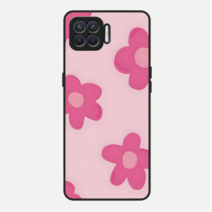  Candy Bloom Dreams Glass Case For Oppo F17 back cover – full design glossy printed glass finish