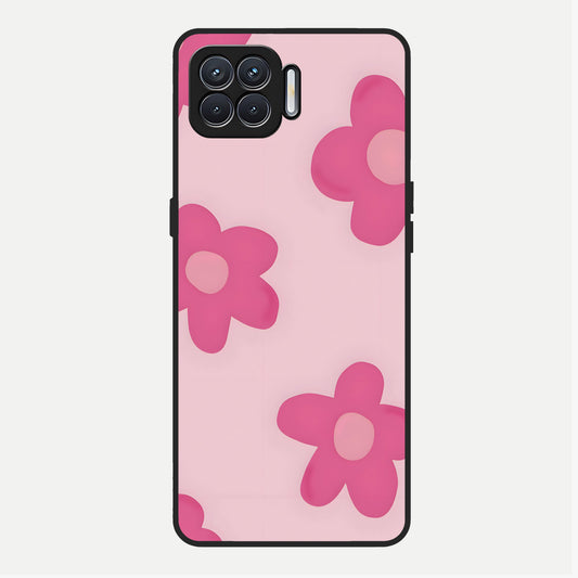  Candy Bloom Dreams Glass Case For Oppo F17 back cover – full design glossy printed glass finish