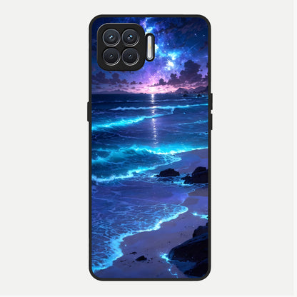  Classic Damn Look Glass Case For Oppo F17 back cover – full design glossy printed glass finish