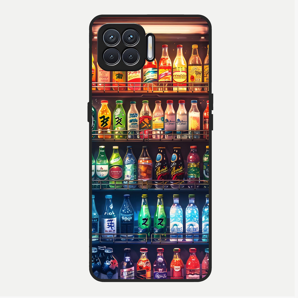  Colorfull Tree Glass Case For Oppo F17 back cover – full design glossy printed glass finish