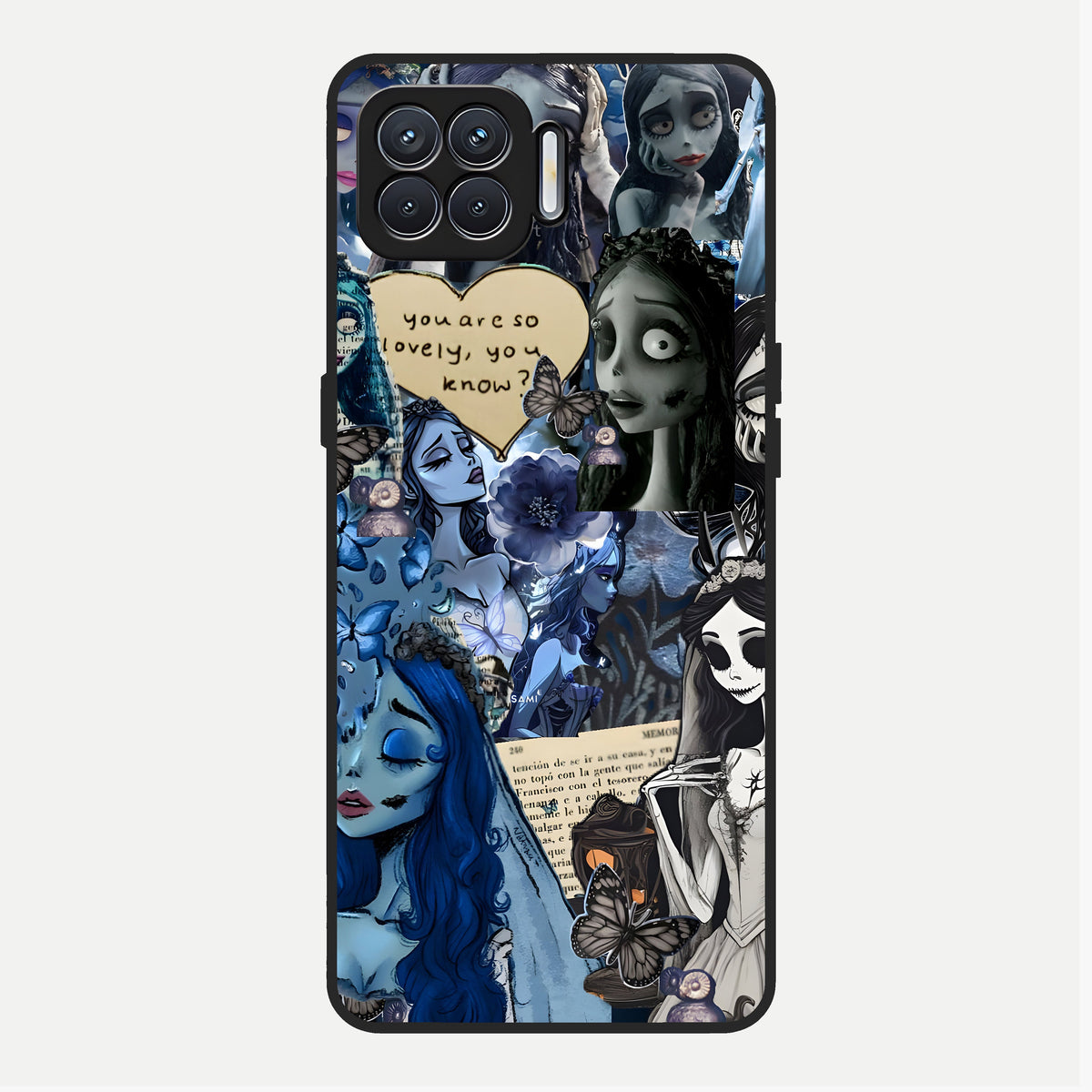  Corpse Bride Posters Glass Case For Oppo F17 back cover – full design glossy printed glass finish
