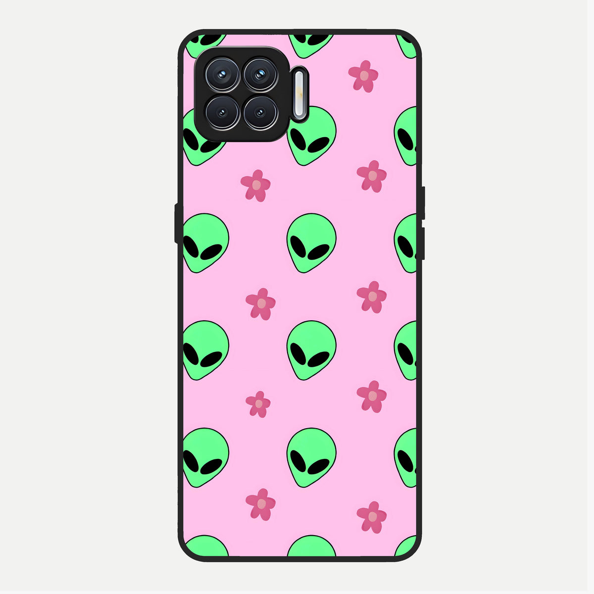  Cosmic Cute Crush Glass Case For Oppo F17 back cover – full design glossy printed glass finish