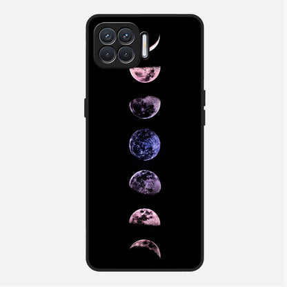  Crimson All Planets Glass Case For Oppo F17 back cover – full design glossy printed glass finish