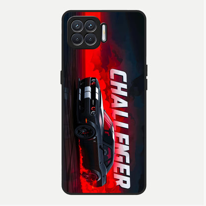  Crimson Challenger Fury Glass Case For Oppo F17 back cover – full design glossy printed glass finish