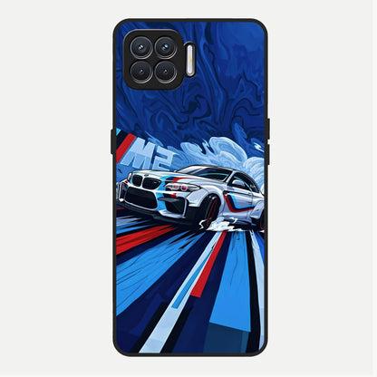  Drift Power Rush Glass Case For Oppo F17 back cover – full design glossy printed glass finish