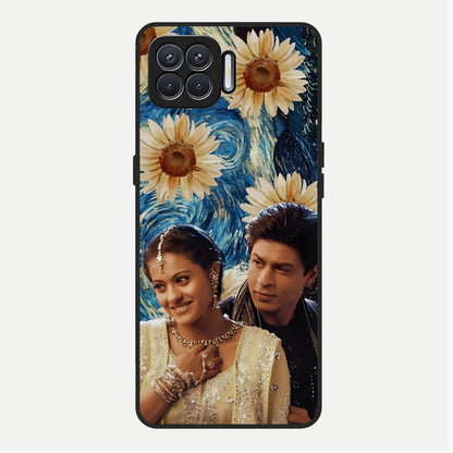  Eternal Love Story Glass Case For Oppo F17 back cover – full design glossy printed glass finish