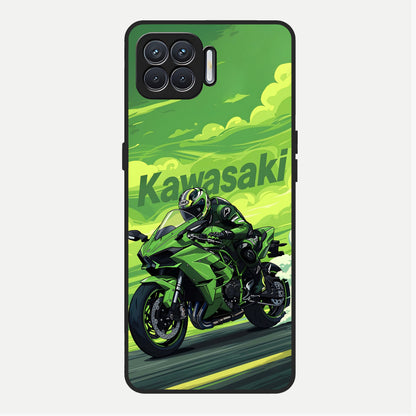  Greenery Sky Glass Case For Oppo F17 back cover – full design glossy printed glass finish