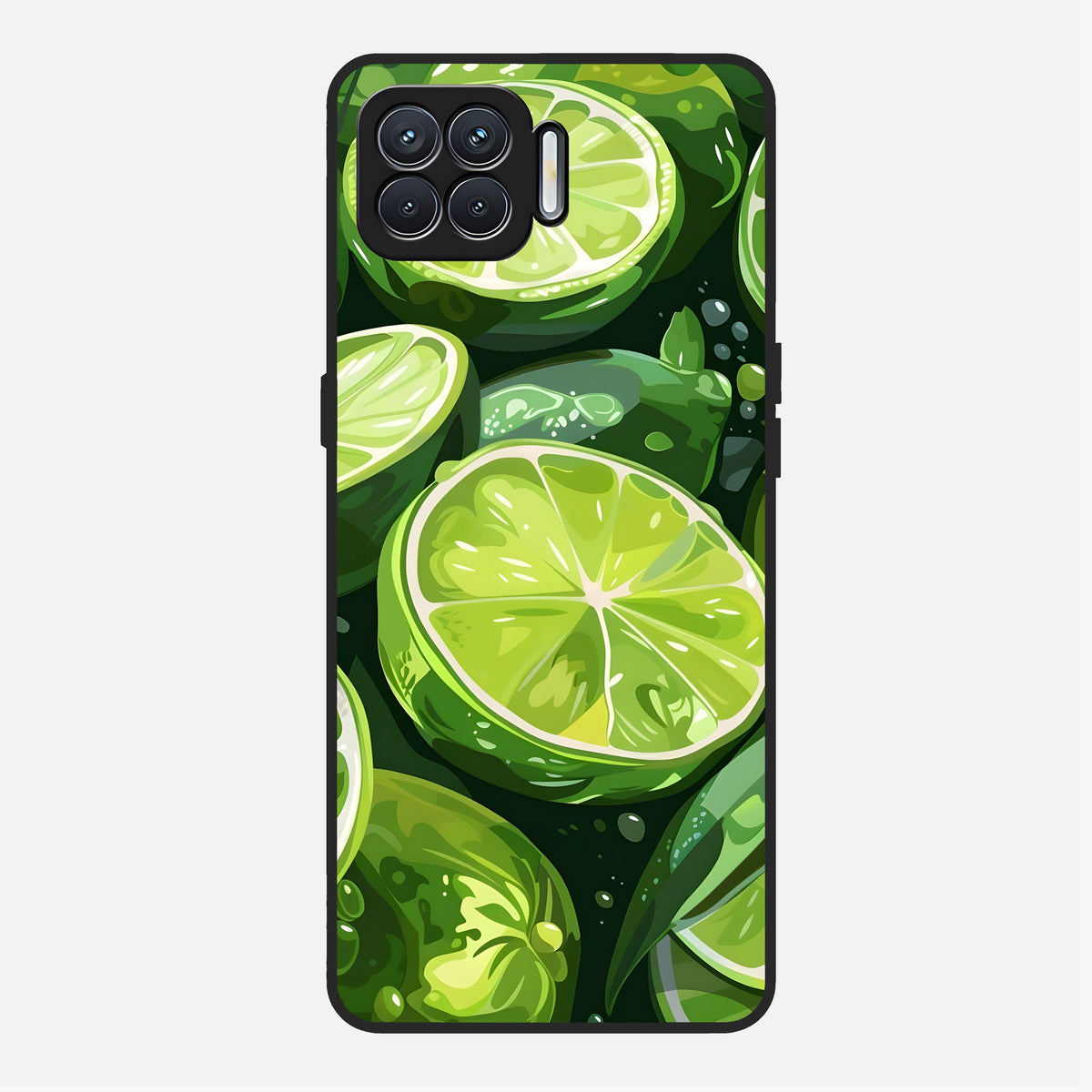  Green Kawasaki Glass Case For Oppo F17 back cover – full design glossy printed glass finish