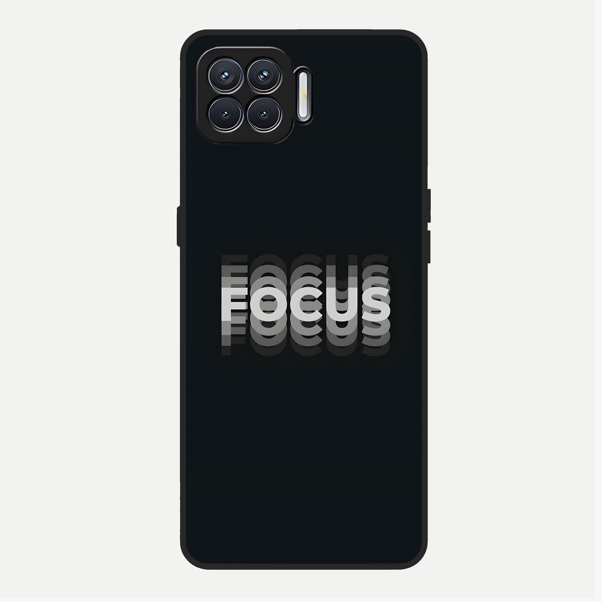  Mono Focus Vision Glass Case For Oppo F17 back cover – full design glossy printed glass finish