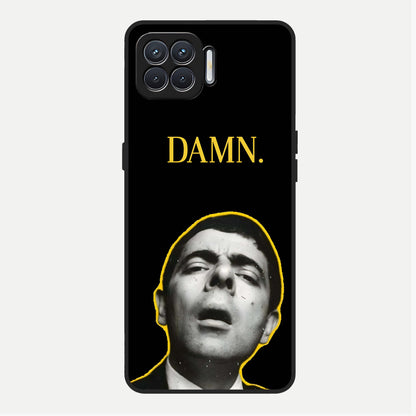  Mr Bean Damn Glass Case For Oppo F17 back cover – full design glossy printed glass finish
