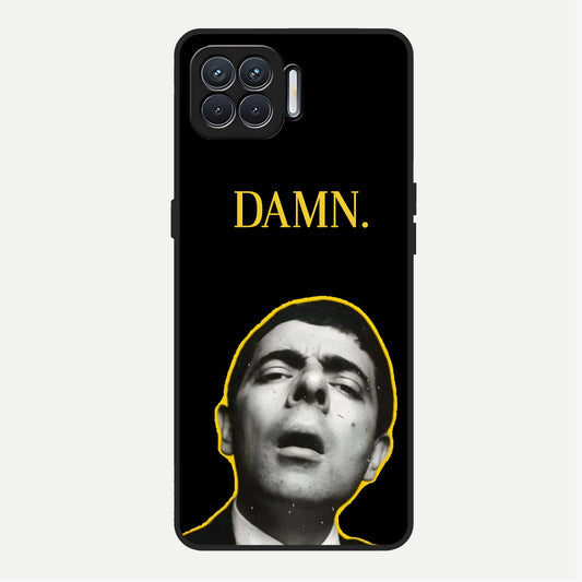 Mr Bean Damn Glass Case For Oppo F17 back cover – full design glossy printed glass finish