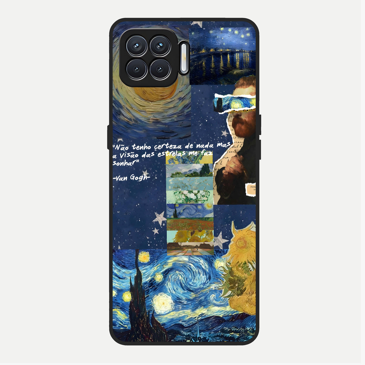  Starry Dream Vision Glass Case For Oppo F17 back cover – full design glossy printed glass finish
