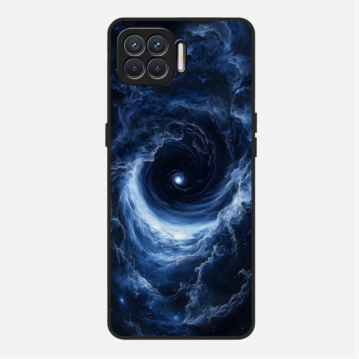  Stunning Galaxy Glass Case For Oppo F17 back cover – full design glossy printed glass finish