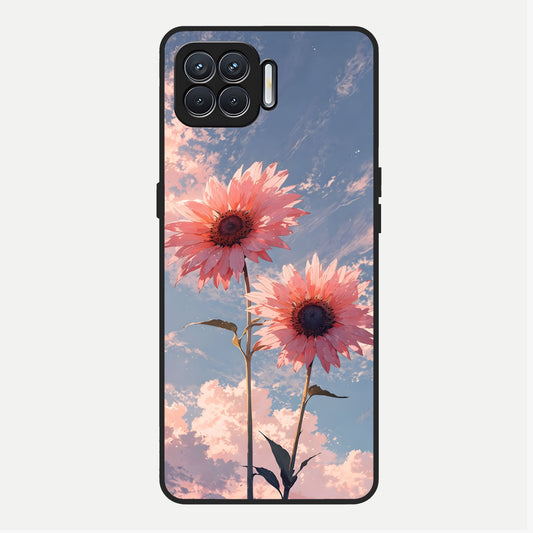  Sun Moon Balance Glass Case For Oppo F17 back cover – full design glossy printed glass finish