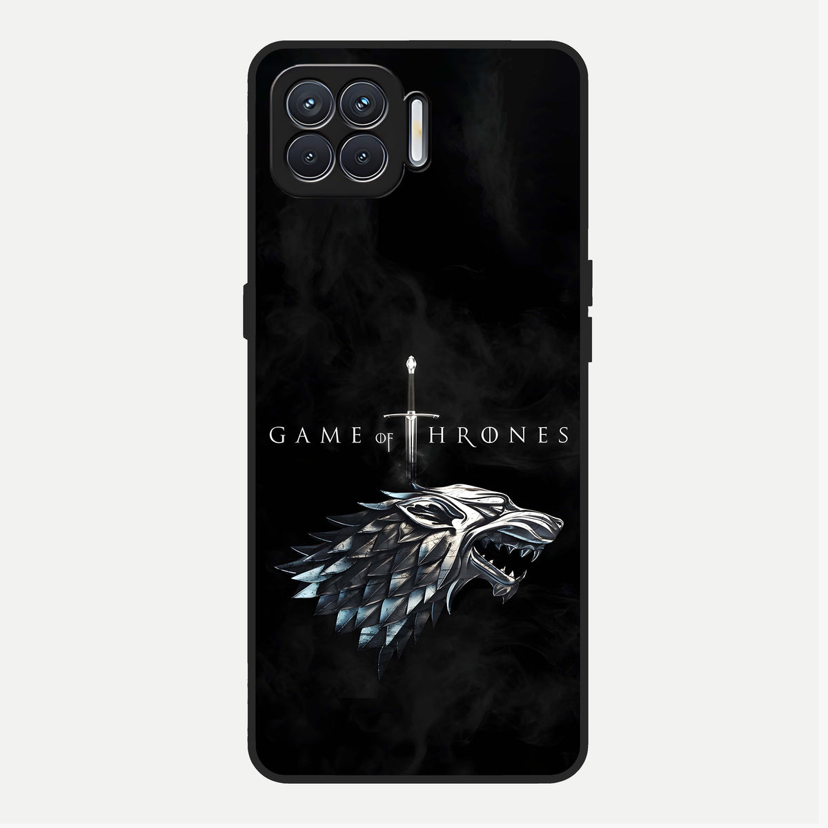  Throne Wolf Legacy Glass Case For Oppo F17 back cover – full design glossy printed glass finish