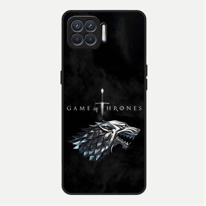  Throne Wolf Legacy Glass Case For Oppo F17 back cover – full design glossy printed glass finish