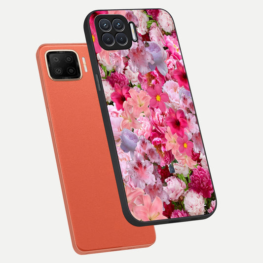  Bloom Crush Fantasy phone case For Oppo F17 showing premium glass back cover with detailed artwork