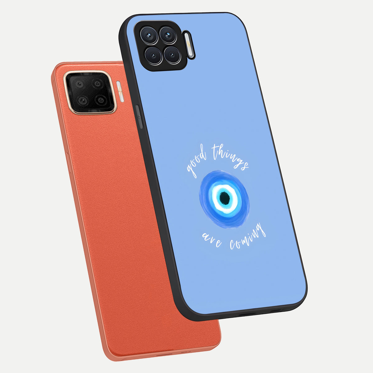  Bright Future Ahead phone case For Oppo F17 showing premium glass back cover with detailed artwork