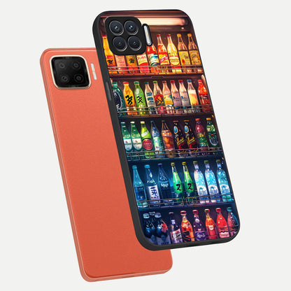 Colorfull Tree phone case For Oppo F17 showing premium glass back cover with detailed artwork