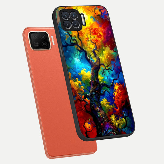 Colorful Soda Bottles phone case For Oppo F17 showing premium glass back cover with detailed artwork